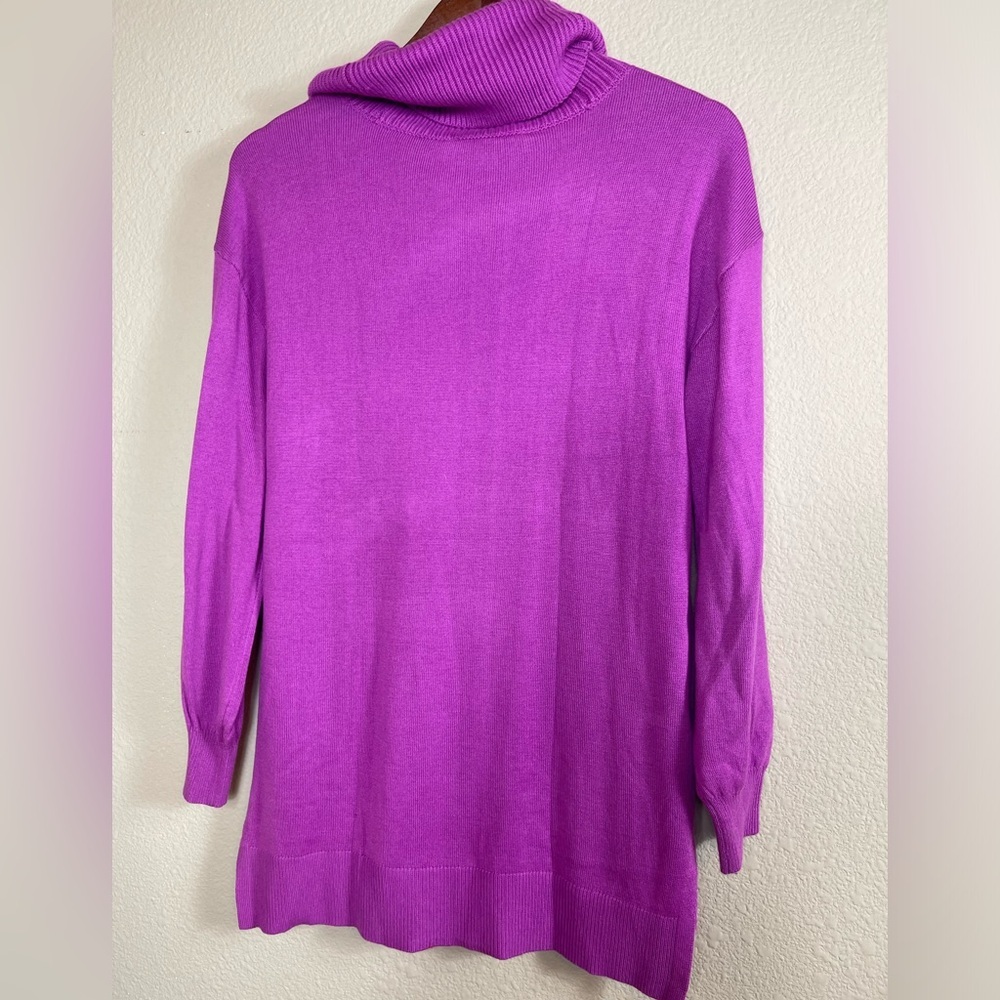 LOFT size small magenta tunic sweater - Picture 3 of 5